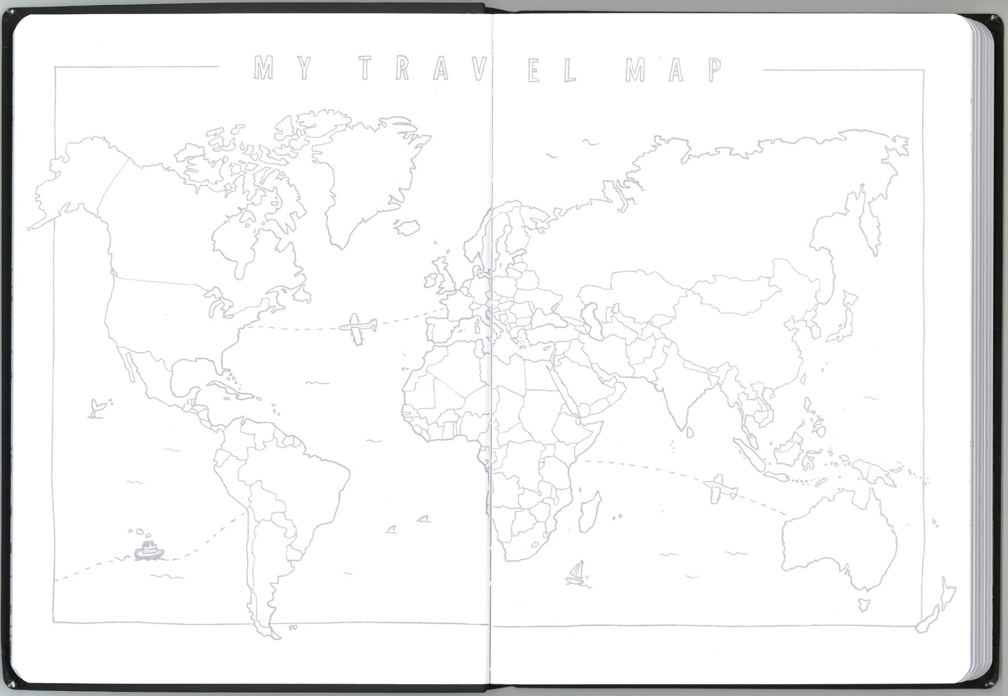 My Travel Notebook - Map Spread
